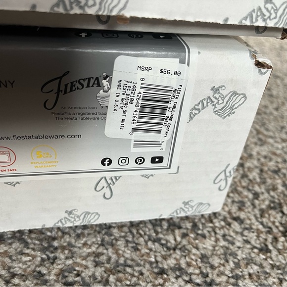 Fiesta 6 PC Bistro Set White 148 100 - Picture 7 of 8